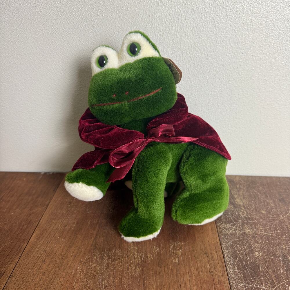 TY Beanie Babies King 1993 NWT posable frog Stuffed animal‎ Attic Treasures